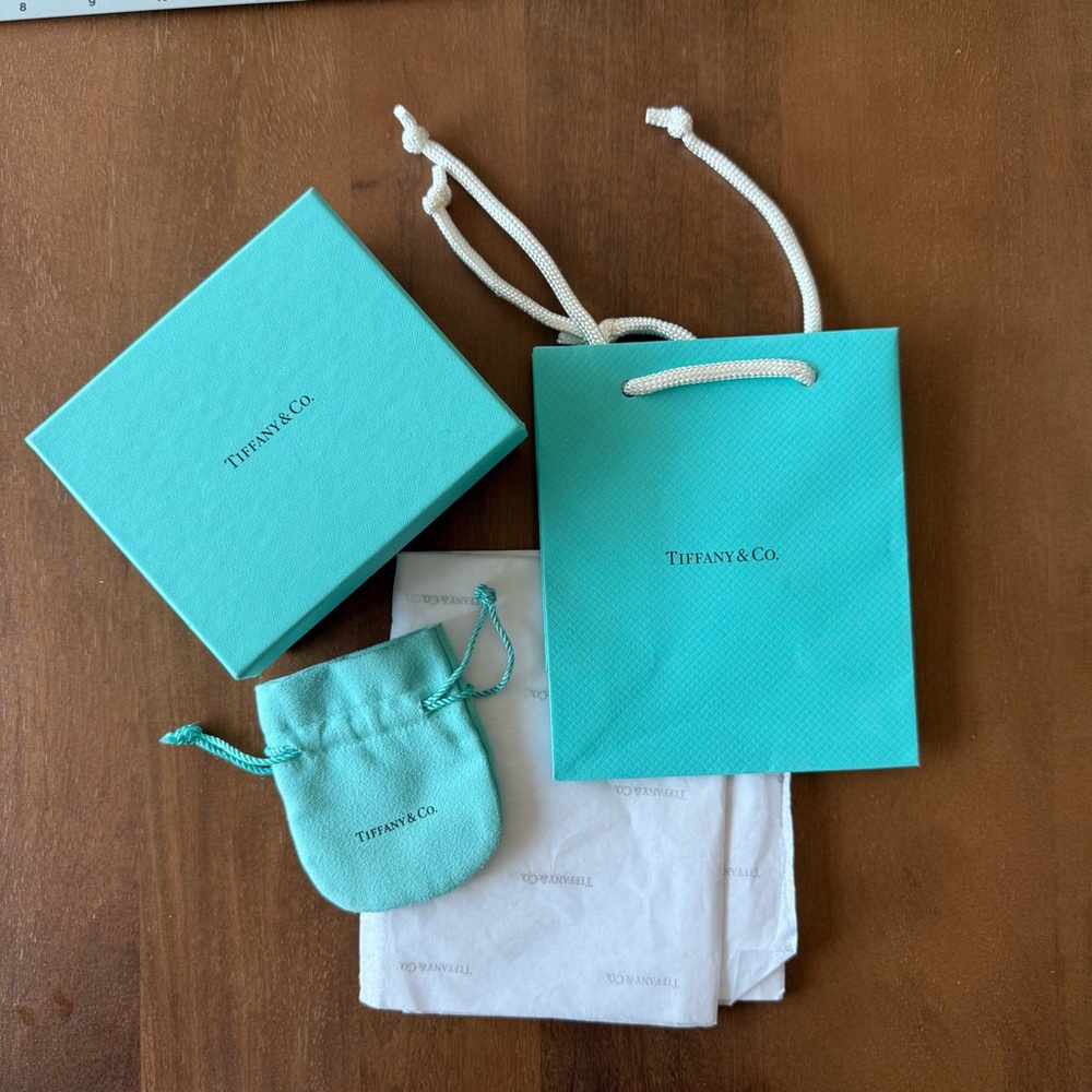 Authentic Tiffany & Co. Shopping Set Bag Box